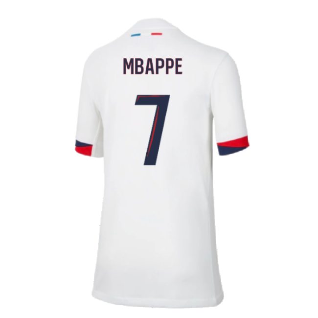 2024-2025 PSG Away Shirt (Kids) (Mbappe 7)-Vantage Point Soccer